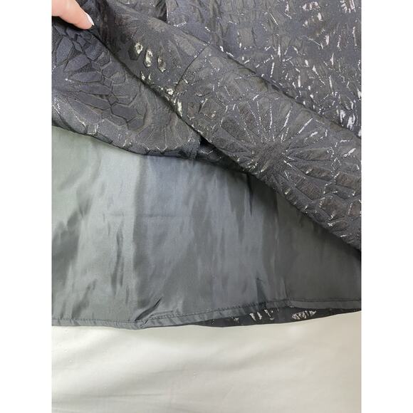 Eva Mendes Womens Black Fit Flare Dress Sleeveless Size 4 - Picture 5 of 12